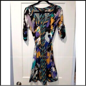 Beautiful Boho BCBG MazAzria Soft shift style dress with waist tieXS